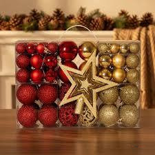 101pcs Christmas Decoration Balls Set – Festive Christmas Tree Baubles and Hanging Ornaments