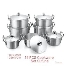 Greatstar 14pc Cookware Set – Complete Pots & Kitchen Cooking Set