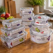 3pcs Airtight Food Storage Containers Set with Locking Lids