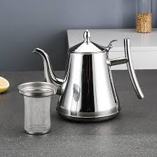1.5L Thick Stainless Steel Teapot – Durable Tea & Coffee Serving Pot for Home, Office, Family Meals & Entertaining