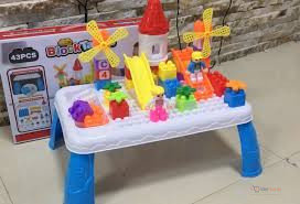 Children’s DIY Building Blocks Table – Multifunctional Creative Activity Desk for Kids