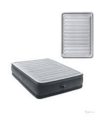 Dura-Beam Deluxe Comfort-Plush Mid-Rise Air Mattress 6×6 – Inflatable Air Bed with Built-in Electric Pump for Home & Guests
