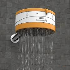 Enerbras 4T Instant Hot Shower Head – 4 Temperature Settings, Large Spreader, Arctic White PVC Electric Shower for Fast Hot Water