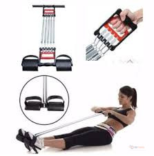 5-Spring Chest Expander with Tummy Trimmer – Multifunctional Abs & Full Body Exercise Equipment
