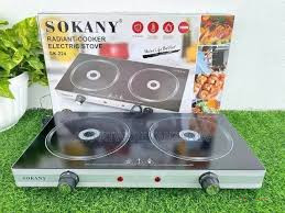 Sokany Double Plate Energy Saving Induction Cooker – Two-Zone Electric Cooker for Home & Kitchen