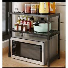 3-Tier Multipurpose Microwave Organizer – Kitchen Countertop Storage Rack