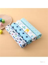 Fashion Assorted Cotton Flannel Receiving Blankets – 4Pcs Baby Receiving Blankets for Newborns & Infants