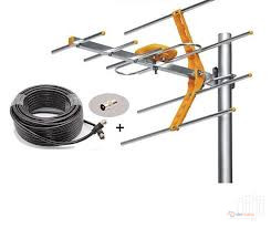 Digital TV Aerial Antenna with Free 10M Cable – Indoor TV Signal Aerial for Digital Television Reception