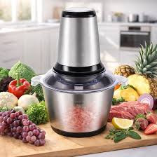 Sokany 3L Electric Food Chopper – 800W, Stainless Steel Bowl, 4 Blades & 2-Speed Control for Kitchen Food Preparation