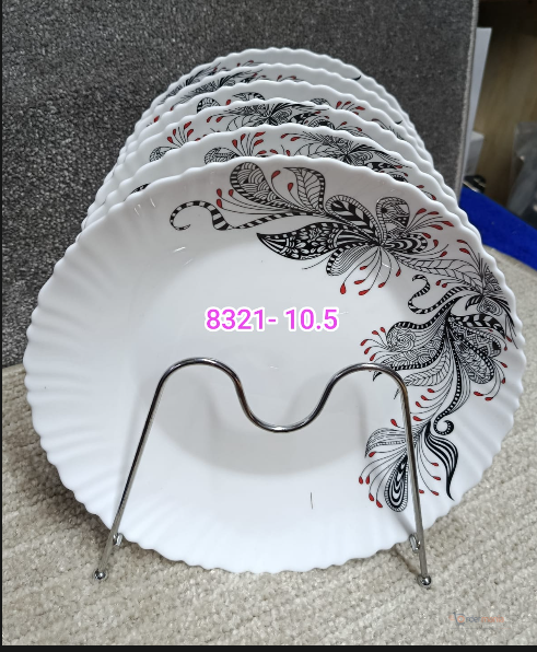 Round Plate 10.5" Model 8321 | Dinner, Serving & Everyday Tableware Plate for Home & Kitchen