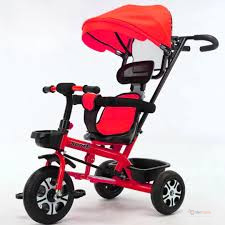 Children's 6-in-1 Convertible Tricycle Stroller – Multi-Stage Baby Trike for Kids Aged 10 Months to 5 Years