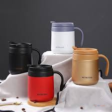 ThermoMug with Handle Coffee Cup – Reusable Hot & Cold Drink Mug