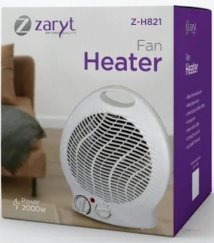 Zaryt Z-H821 Fan Heater – Portable Electric Room Heater for Home & Office