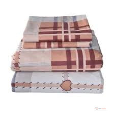 Soft Cotton Bedsheets 4Pcs Set | 2 Flat Sheets & 2 Pillowcases | 5×6 & 6×6