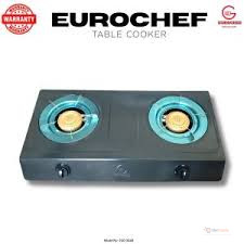 Eurochef Black 2-Burner Gas Cooker – Practical Cooking Appliance for Everyday Meals
