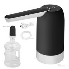 Rashnik Electric Water Dispenser Pump – Black Automatic Water Bottle Pump for Convenient Drinking