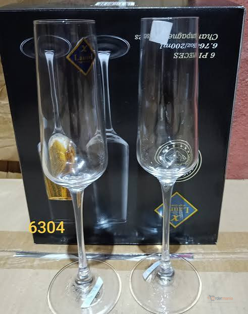 6Pcs Long Stem Champagne Glasses – Elegant Champagne Flutes for Weddings, Parties, Celebrations, Home & Entertaining