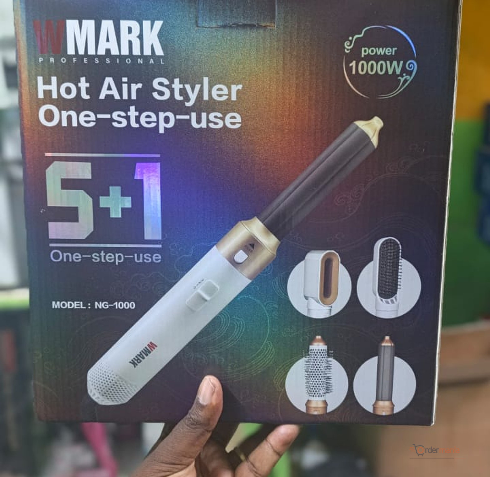 WMARK NG-1000 5-in-1 Hot Air Styler – Multi-Function Hair Styling Tool