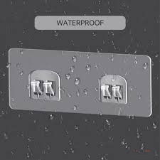 8pcs Strong Adhesive Wall Hooks Waterproof Heavy Duty No Drill Hooks