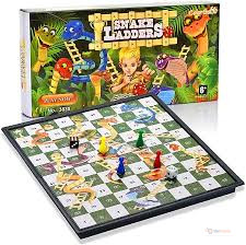 Snakes & Ladders Magnetic Foldable Board Game – Travel Snakes and Ladders Set for Kids & Adults, Family Strategy & Educational Fun