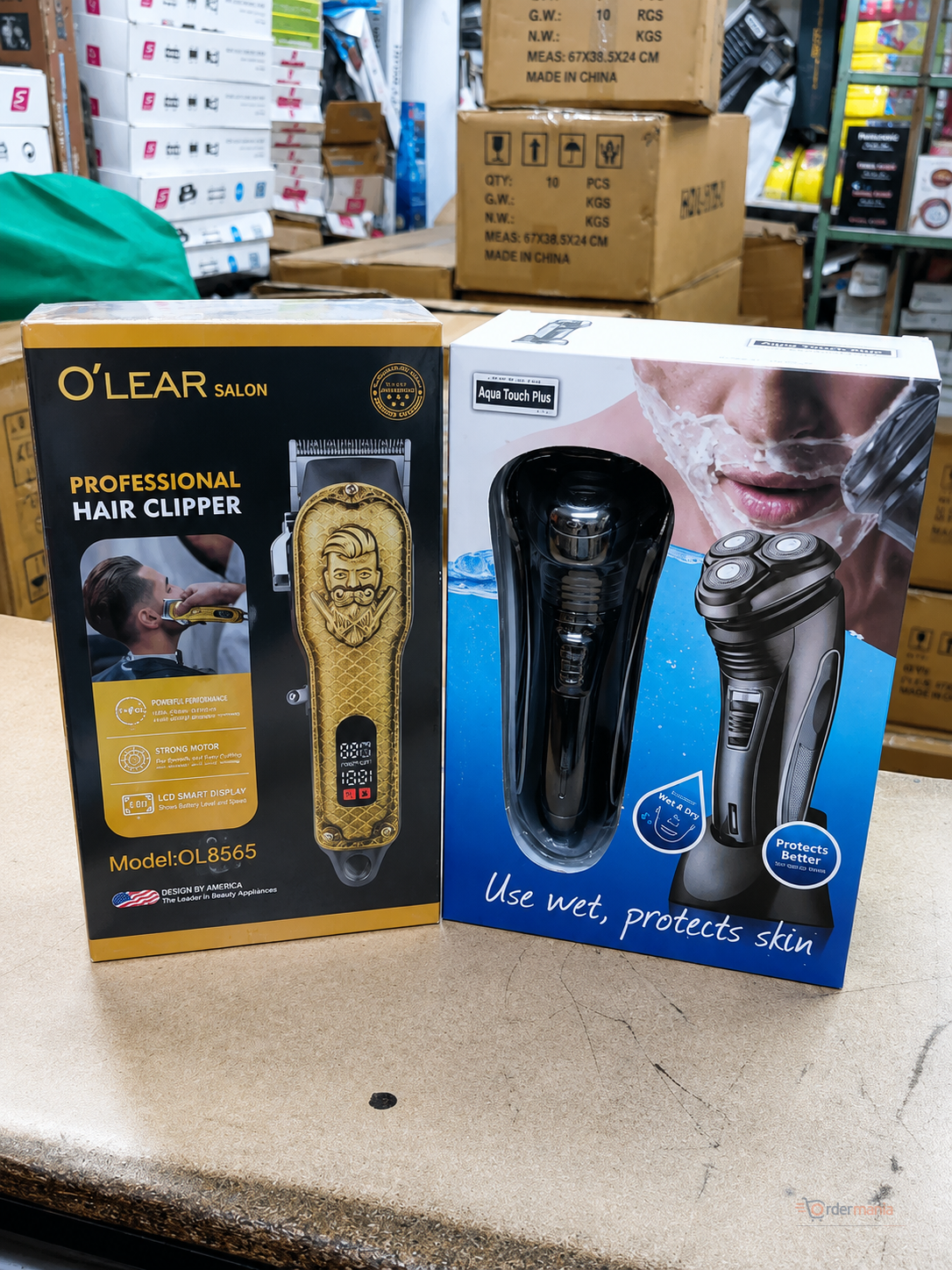 2-Piece Professional Cordless Shaver & Beard Smoother Set Rechargeable Hair Clipper Trimmer for Men
