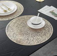 6Pcs Nordic Round Mat Moon – Stylish Round Placemats for Dining Table, Kitchen, Home Décor & Everyday Meals