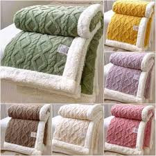 Woolen Warm Fleece Blanket – Cozy Warm Blanket for Bed, Sofa, Home, Travel & Everyday Use