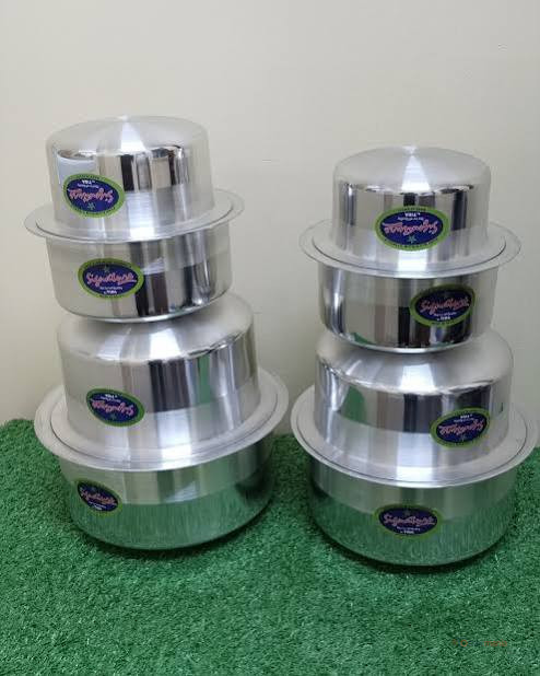 Signature 8-Piece Aluminum Sufurias Set – No Lids