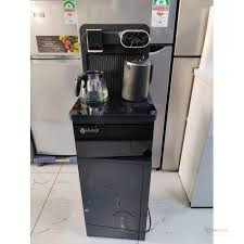 Nunix A1C Bottom Load Hot & Cold Water Dispenser Black & Silver | Water Cooler