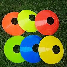 6Pcs Pace Cones – Training & Practice Cones for Football, Sports, Fitness Drills & Agility Exercises