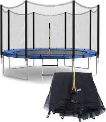 8FT Trampoline with Enclosure – Durable Nylon Safety Protection Net for Outdoor Kids Play, Fitness & Exercise