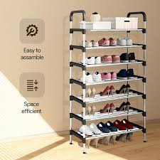 Metallic Shoe Rack 7 Layer – Multi-Tier Shoe Storage Organizer