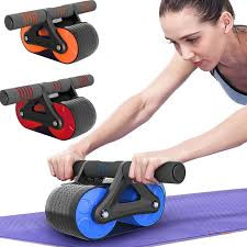 AB Wheel Roller with Automatic Rebound Assistance – Core & Abdominal Exercise Roller for Home Gym Workouts
