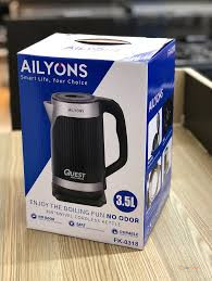 AILYONS 3.5L Stainless Steel Electric Kettle – Ultra Plus Large Capacity Hot Water Kettle