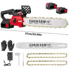 chargeable Chainsaw with 2 Batteries, Charger and Gloves | OrderMania Kenya