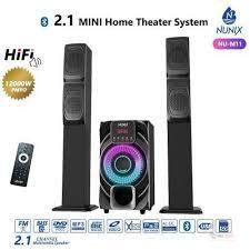 Nunix NU-M11 2.1CH Tall Boy Home Theater Speaker System – Bluetooth, USB, SD Card and FM Radio | OrderMania Kenya