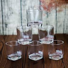 6-Piece 276ml Whisky Corner Glass Set – Elegant Drinking Glasses for Home Bar & Entertaining