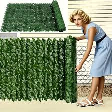 Realistic Artificial Leaf Privacy Fence – Decorative Faux Greenery Screen for Balcony, Garden, Patio, Home & Outdoor Spaces