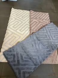 Modern Microfiber Pattern Carpet 7×10 – Rubber Backing