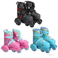 Kids Trainers Set – Skates + Hard Helmet + Protective Guards | Beginner Roller Skating Set for Children