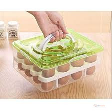 32-Egg Storage Tray – Large Capacity Egg Holder for Kitchen and Refrigerator Organization