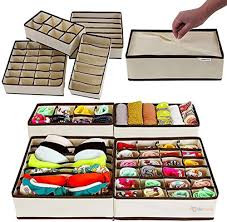 4-in-1 Under Garments Organizer – Multipurpose Drawer Storage Organiser for Bras, Underwear, Socks & Everyday Essentials