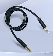 Premium Auxiliary Audio Cable – Black | Wired AUX Audio Cable for Compatible Phones, Speakers, Car Stereos & Audio Devices