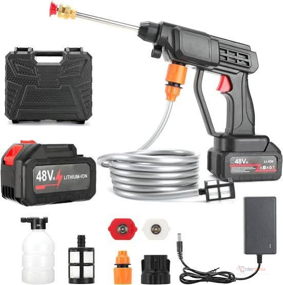 LAC 48V Cordless Car Wash Pressure Washer – Adjustable Nozzles and Large Foam Gun | OrderMania Kenya