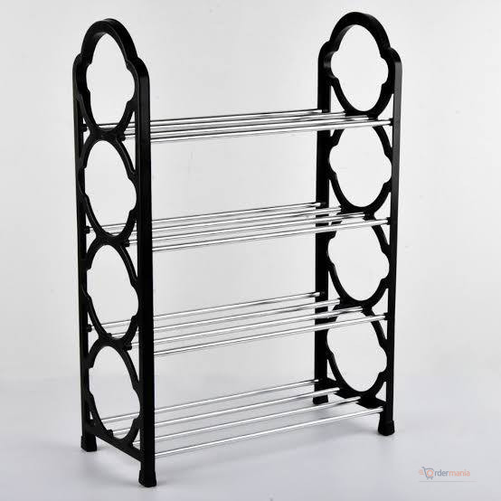Simple Plastic Shoe Rack – Practical Space-Saving Shoe Organizer for Home, Bedroom, Hallway & Closet